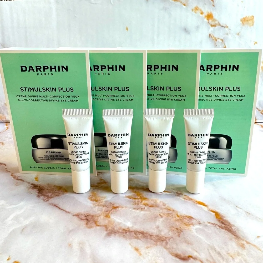 $120 Darphin Stimulskin Plus Multi-Corrective Divine Eye Cream x4 Lotion Travel